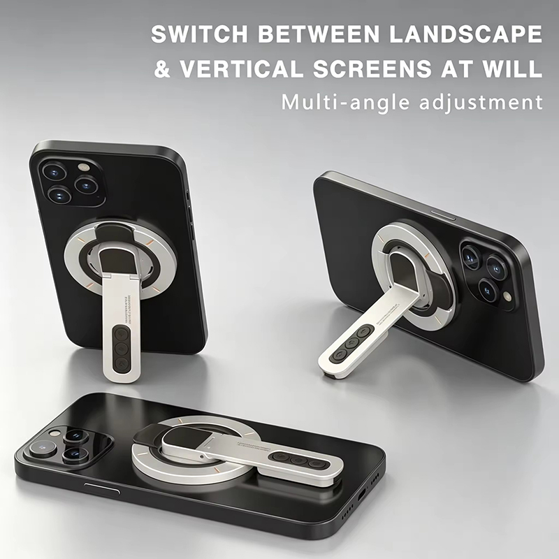 Men Accessories Jewellery - Doppelseitiger magnetischer Fingerringhalter, drehbarer Handy-Ständer, multifunktionaler