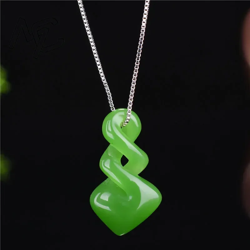 Men'S Accessories Drop Shipping - Natürliche Hetian Jade grüne Farbe Anhänger