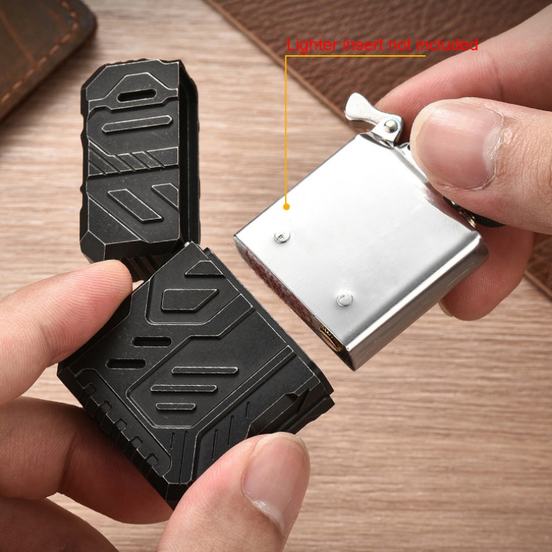 Lighter Windproof - Titanlegierung Feuerzeug Fall Männer Vater Geschenk
