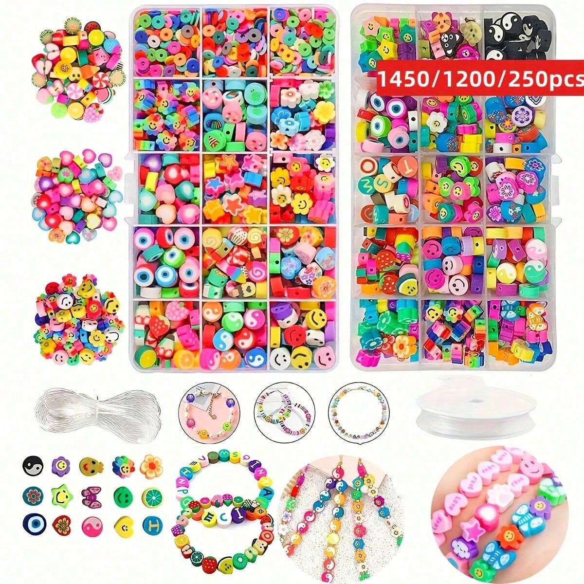 Men Accessories Jewellery - 1450/1200/250 Stück Polymer Clay Perlen Set,