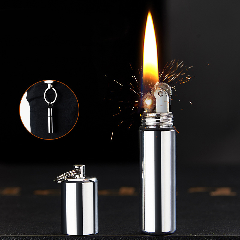 Men Accessories Gadgets - Metall winddicht Benzin Kerosin Feuerzeug Mini