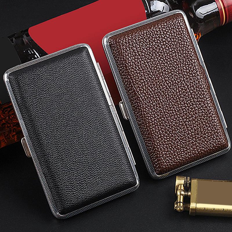 Men Accessories Gadgets - Pu Leder Zigaretten Box kompakte Raucher