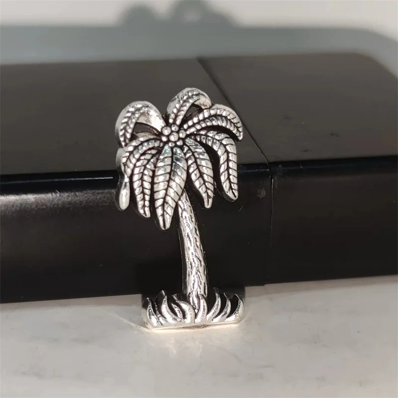 Men Accessories Gadgets - Kreatives Silbernes Kokosnussbaum-DIY-Legierungsabzeichen für ZP Zorro