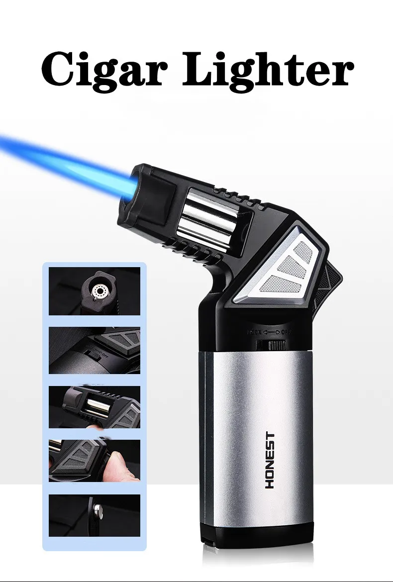 Lighter Windproof - Ehrliche Metall Multi Outdoor Winddicht Butan