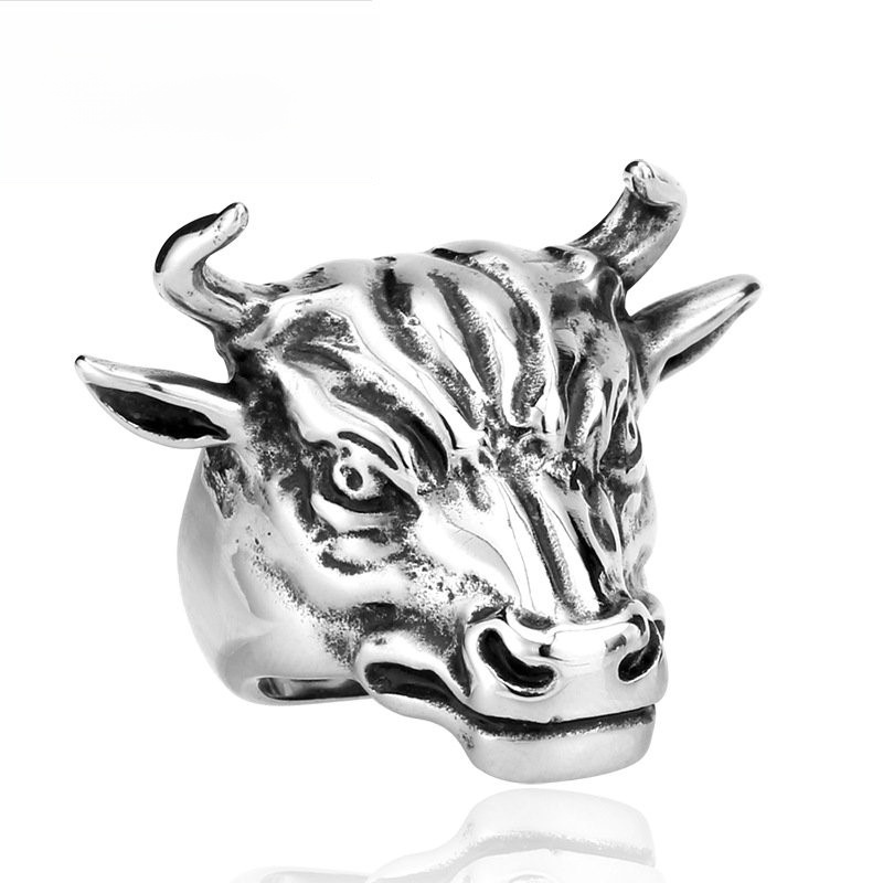 Übertriebener Titanstahlring f – Men Accessories Online Bewertung und Preis