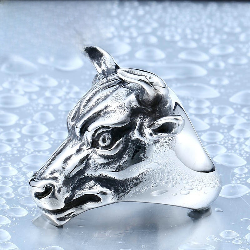 Übertriebener Titanstahlring f – Men Accessories Online Bewertung und Preis
