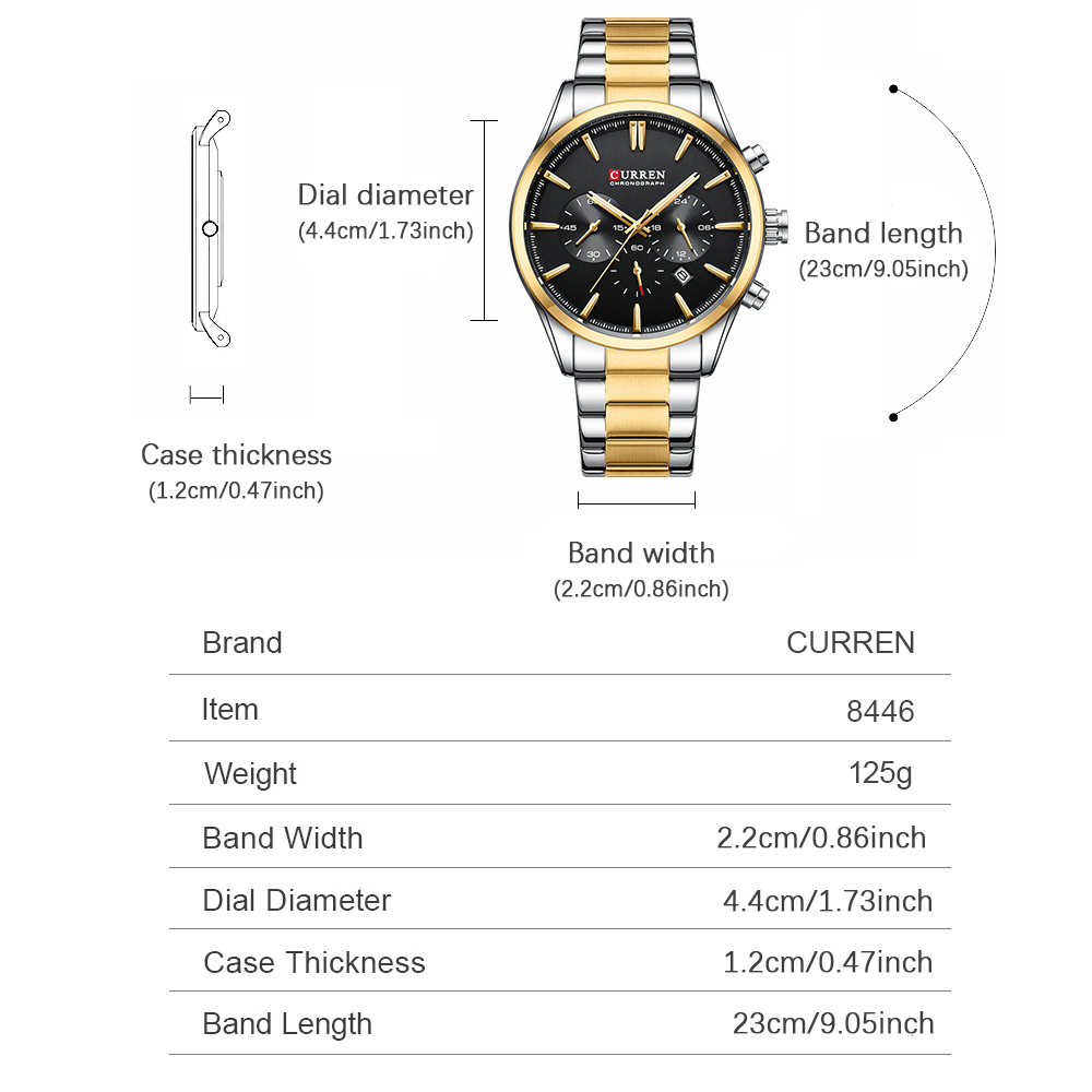 CURREN Casual Quarz Chrono Spo – Men Accessories Jewellery Bewertung und Preis