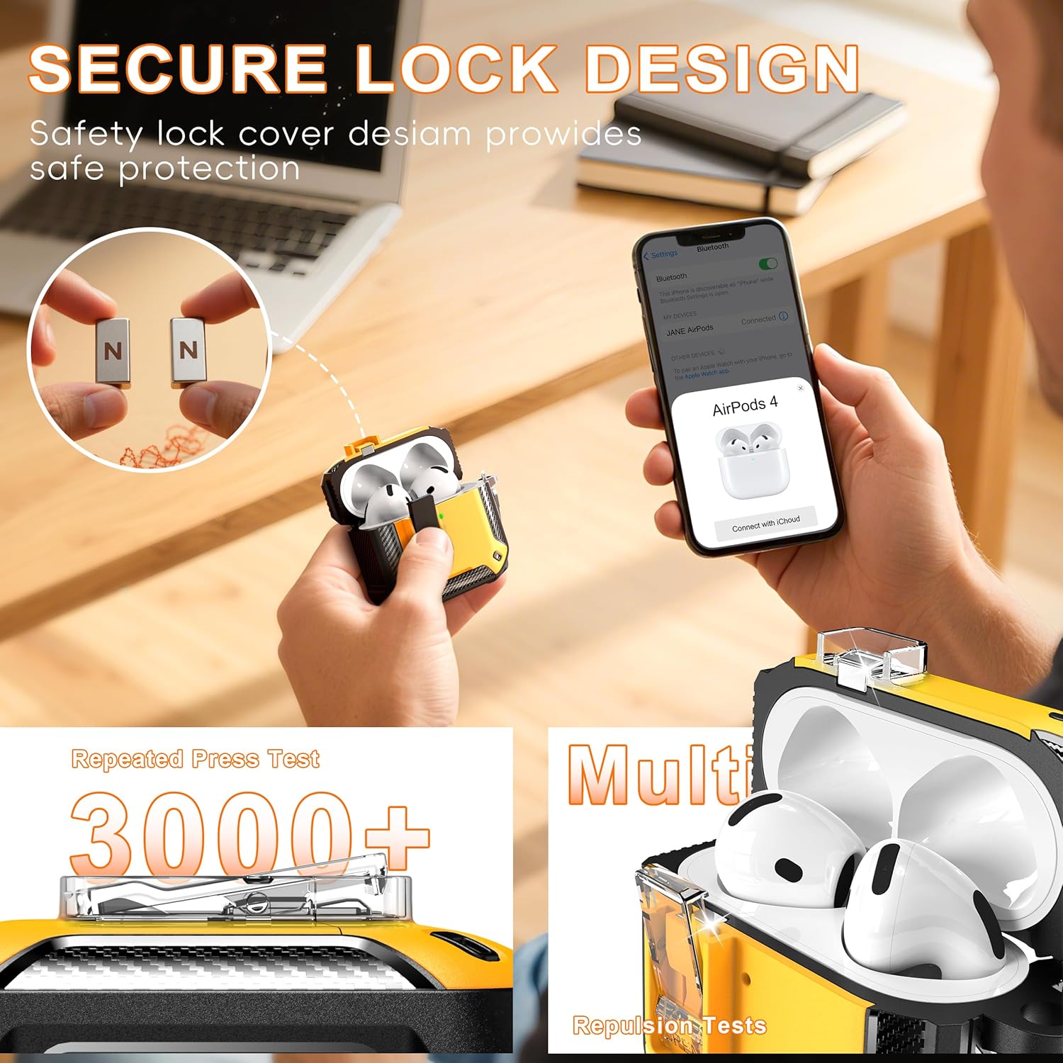 Für AirPod 4 Hülle mit Kohlefa – Men'S Accessories Drop Shipping Bewertung und Preis