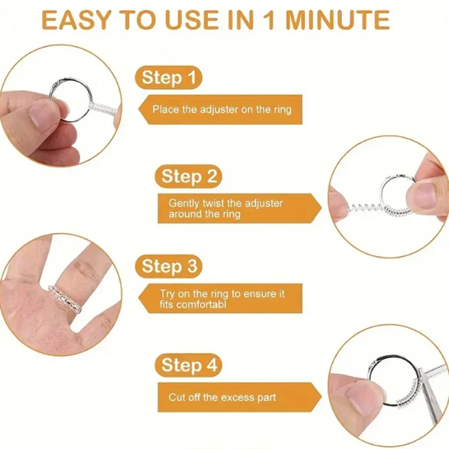 4/8 Stück – Ringgrößenverstell – Men Accessories Jewellery Bewertung und Preis